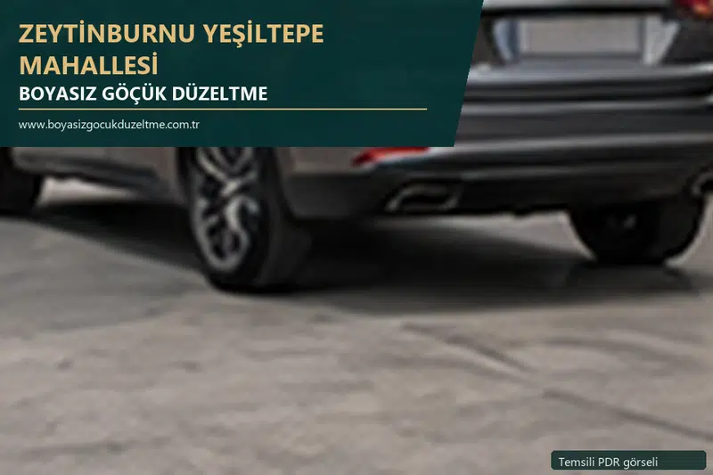 Zeytinburnu Yeşiltepe Mahallesi sabit nokta ve mobil PDR randevusunu anlatan temsili otomobil hizmeti görseli