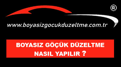 boyasız göçük düzeltme nasıl yapılır