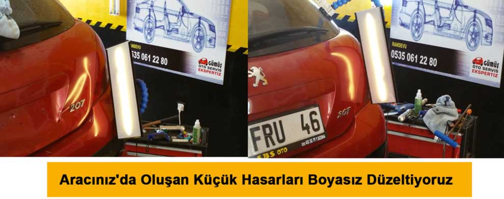 Adana boyasız dolu göçük düzeltme